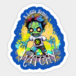 A Little Zombie Witchy Sticker